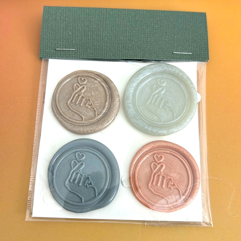 HANDMADE Hand and Heart Wax Seals NEW
